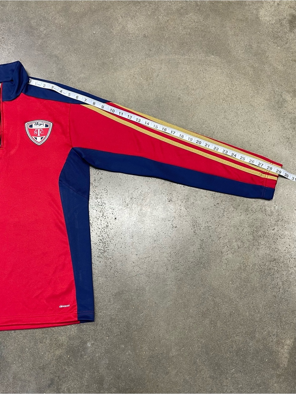 Adidas Climacool STC Hurricane Soccer 1/4 Zip Jacket - Picture 7 of 9